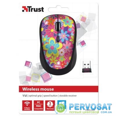 Мышка Trust Yvi Wireless Mouse flower power (20250)