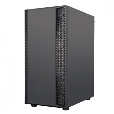 Корпус SilverStone FARA FAB1B-G,MidT,USB 3.0x2,USB 2.0x1, 1x120мм,скло(бічна панель),без БЖ,чорний