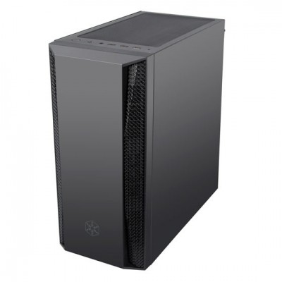Корпус SilverStone FARA FAB1B-G,MidT,USB 3.0x2,USB 2.0x1, 1x120мм,скло(бічна панель),без БЖ,чорний