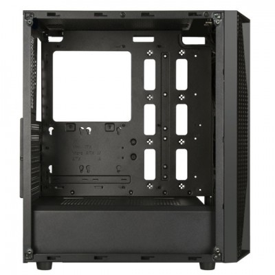 Корпус SilverStone FARA FAB1B-G,MidT,USB 3.0x2,USB 2.0x1, 1x120мм,скло(бічна панель),без БЖ,чорний