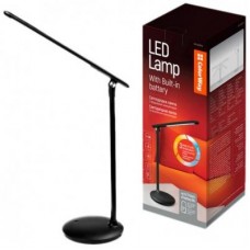 Настільна лампа ColorWay 4W with built-in battery 1800 mAh USB in/out 5V*1A, black (CW-DL02B-B) Настільна лампа ColorWay 4W with built-in battery 1800 mAh USB in/out 5V*1A, black (CW-DL02B-B)