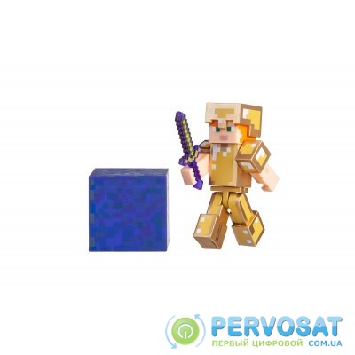 Колекційна фігурка Minecraft Alex in Gold Armor серія 4