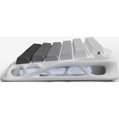 Клавіатура механічна GravaStar Mercury K1 80keys, GravaStar x Kailh Cheery Pink, EN/UKR, BT/WL/USB, білий