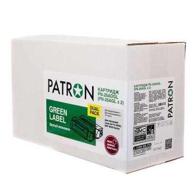 Картридж PATRON HP LJ CE505A/CANON 719 GREEN Label (DUAL PACK) (PN-05A/719DGL)