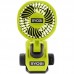Вентилятор акумуляторний кліпса Ryobi USB Lithium RCF4-0 4В 3800об·хв обертання 325° поворот 180° 2 швидкості 0.29кг без АКБ та ЗП