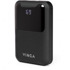 Батарея універсальна Vinga 10000 mAh Display soft touch black (BTPB0310LEDROBK) Батарея універсальна Vinga 10000 mAh Display soft touch black (BTPB0310LEDROBK)