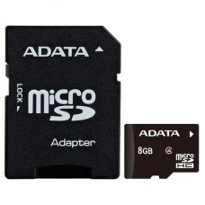 Карта пам'яті ADATA 8GB microSD class 4 (AUSDH8GCL4-RA1) Карта пам'яті ADATA 8GB microSD class 4 (AUSDH8GCL4-RA1)
