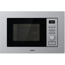 Піч Gorenje BM201AG1X мікрохвильова, вбудовувана, 20л, 800Вт, гриль, дисплей, нерж