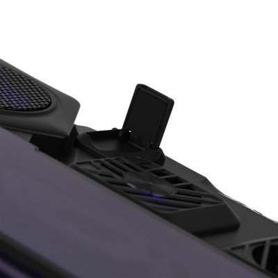 Підставка для ноутбука 2E GAMING CPG-012, до 17.3", 1xUSB-C, LCD/semiconductor cooling pad, RGB, чорний