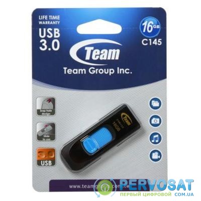 USB флеш накопитель Team 16Gb C145 Blue USB 3.0 (TC145316GL01)