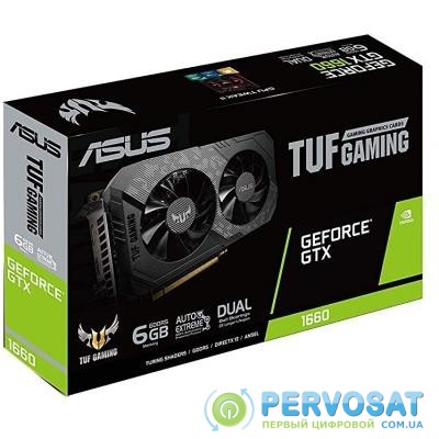 Видеокарта ASUS GeForce GTX1660 6144Mb TUF GAMING (TUF-GTX1660-6G-GAMING)