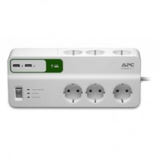 Мережевий фільтр живлення APC Essential SurgeArrest 6 outlets + 2 USB (5V, 2.4A) port (PM6U-RS) Мережевий фільтр живлення APC Essential SurgeArrest 6 outlets + 2 USB (5V, 2.4A) port (PM6U-RS)