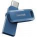Накопичувач SanDisk 128GB USB-Type C Ultra Dual Drive Go Navy Blue