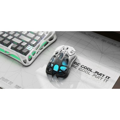 Миша GravaStar Mercury M1 Pro, BT/WL/USB-A, RGB, чорно-білий