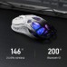 Миша GravaStar Mercury M1 Pro, BT/WL/USB-A, RGB, чорно-білий