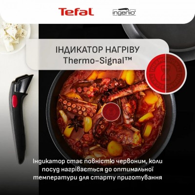 Набір посуду Tefal Ingenio Inspiration, 6 предметів, алюміній, скло, бакеліт, чорний Набір посуду Tefal Ingenio Inspiration, 6 предметів, алюміній, скло, бакеліт, чорний