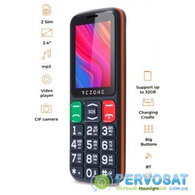 Мобильный телефон Rezone S240 Age Black Orange