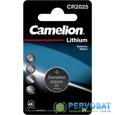 Батарейка CR 2025 Lithium * 1 Camelion (CR2025-BP1)