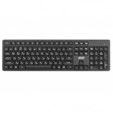 Клавіатура мембранна 2E KS260 106key, WL, EN/UK, чорний