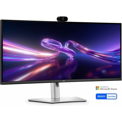 Монітор DELL 34" P3426WEV HDMI, DP, USB-C, RJ-45, IPS, 3440x1440, 21:9, 100Hz, sRGB 99%, CURVED, HAS, Cam
