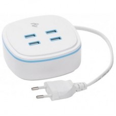 Зарядний пристрій 2E 4 USB Output A/B/C/D:DC5.0V/4.2A, cable 1.27m, white (2E-WC4USBM1.27-W) Зарядний пристрій 2E 4 USB Output A/B/C/D:DC5.0V/4.2A, cable 1.27m, white (2E-WC4USBM1.27-W)