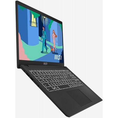 Ноутбук MSI Modern 15.6 FHD, Intel i7-1255U, 16GB, F512GB, UMA, DOS, чорний