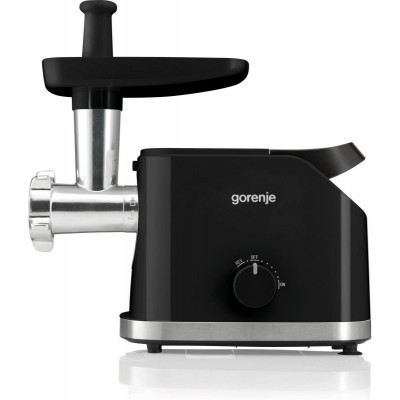 М'ясорубка Gorenje, 1800Вт, 2.1кг/хв, 2 решітки, насадка для ковбас, пластик/метал, чорний