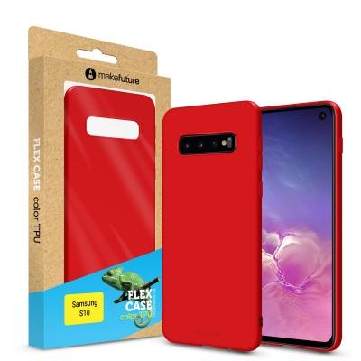 Чехол для моб. телефона MakeFuture Flex Case (Soft-touch TPU) Samsung S10 Red (MCF-SS10RD)