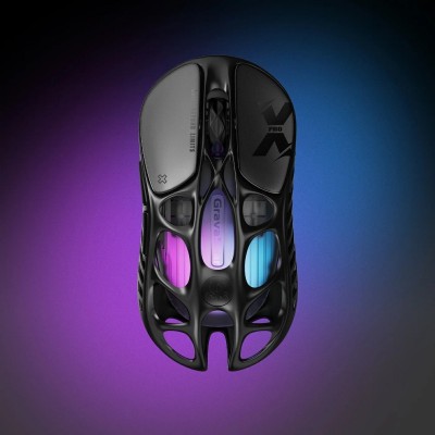 Миша GravaStar Mercury X Pro, 8K, BT/WL/USB-A, RGB, чорний Миша GravaStar Mercury X Pro, 8K, BT/WL/USB-A, RGB, чорний