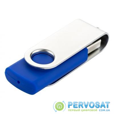 USB флеш накопитель eXceleram 32GB P1 Series Silver/Blue USB 2.0 (EXP1U2SIBL32)