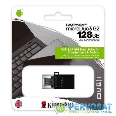 USB флеш накопитель Kingston 128GB microDuo USB 3.2/microUSB (DTDUO3G2/128GB)
