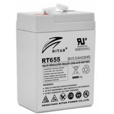 Батарея до ДБЖ Ritar AGM RT655, 6V-5Ah (RT655) Батарея до ДБЖ Ritar AGM RT655, 6V-5Ah (RT655)