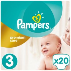 Підгузок Pampers Premium Care Midi Розмір 3 (5-9 кг), 20 шт (4015400687818) Підгузок Pampers Premium Care Midi Розмір 3 (5-9 кг), 20 шт (4015400687818)