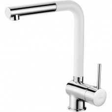 Змішувач для кухні Deante Aster, довж.виливу - 209мм, витяжний, 1важіль, хром-білий Змішувач для кухні Deante Aster, довж.виливу - 209мм, витяжний, 1важіль, хром-білий
