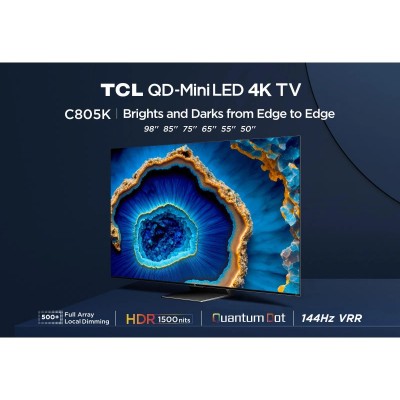 Телевізор 98" TCL MiniLED 4K 144Hz Smart Google TV Titan ONKYO sound