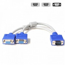 Перехідник VGA M to 2 VGA F 10 cm Atcom (10800) Перехідник VGA M to 2 VGA F 10 cm Atcom (10800)