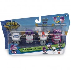 Ігровий набір Super Wings Transform-a-bots, 4 фігурки-трансформери, Діззі рятувальник, Зої , Астра, Астро Ігровий набір Super Wings Transform-a-bots, 4 фігурки-трансформери, Діззі рятувальник, Зої , Астра, Астро