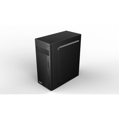 Корпус 2E ALFA (E185) MidT, 2xUSB2.0, 1xUSB3.0, сталь (бічна панель), без БЖ, чорний