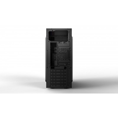 Корпус 2E ALFA (E185) MidT, 2xUSB2.0, 1xUSB3.0, сталь (бічна панель), без БЖ, чорний