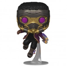 Фігурка Funko POP! Bobble Marvel What If T'Challa Star-Lord 55812 (56938)
