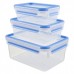 Набір контейнерів TEFAL MSEAL FRESH 3 шт: 0.55л / 1.0л / 2.3л, пластик