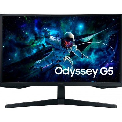 Монітор Samsung 27&quot; Odyssey G55C 2xHDMI, DP, VA, 2560x1440, 165Hz, 1ms
