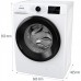 Пральна машина Gorenje фронтальна, 8кг, 1200, A+++, 55см, дисплей, інвертор, пара, Wi-Fi, білий