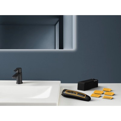 Тример Rowenta Sport Collection, для голови, носа, вух і тіла, мережа+акум., роторний мотор, насадок-8, чохол, титан.напил., чорно-жовтий Тример Rowenta Sport Collection, для голови, носа, вух і тіла, мережа+акум., роторний мотор, насадок-8, чохол, титан.напил., чорно-жовтий