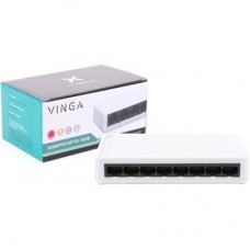 Комутатор мережевий Vinga FS-1008 Комутатор мережевий Vinga FS-1008
