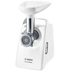 М'ясорубка Bosch, 1500Вт, продук.-1.8кг/хв, 2 решітки+для ковб.,кеббе, пластик, білий М'ясорубка Bosch, 1500Вт, продук.-1.8кг/хв, 2 решітки+для ковб.,кеббе, пластик, білий