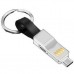 Дата кабель USB 2.0 AM to Lightning + Micro 5P + Type-C 0.13m black XoKo (SC-301-BK)