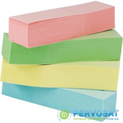 Стикер-закладка Buromax Plastic bookmarks 51x12mm, 4*100шт, rectangles,pastel colors (BM.2306-99)