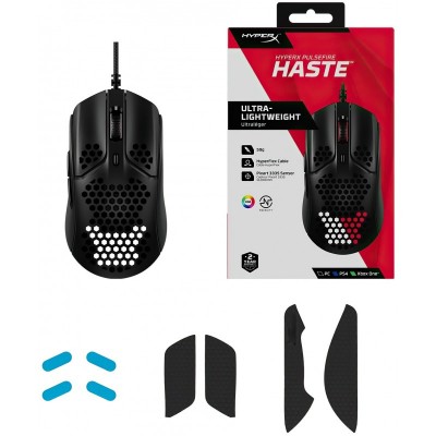 Миша HyperX Pulsefire Haste USB, Black