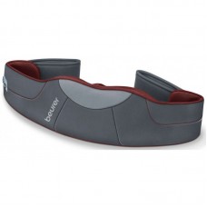 Масажний пояс Beurer для шиї, спини, ніг, від мережі, 3 режима, підігрів, сіро-червоний